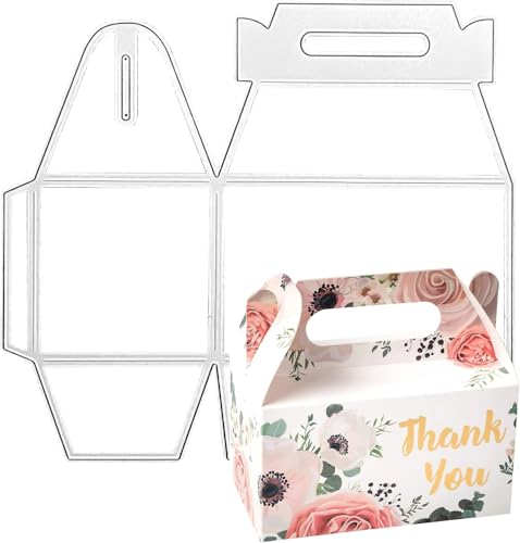 KQDRAVINE Stanzschablonen Box Prägeschablonen Stanzschablonen Schachtel Geschenkbox und Grußkarte Metall Stanzformen Stanzbögen Süßigkeitenbox Prägeschablonen Cutting Dies Party Hochzeit Gastgeschenk