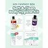 Her Fantasy Box | Soft & Clean Body Hygiene Kit 4-Piece Feminine Care Set with Refresh pH-Balanced Wash, Yummy Body Splash, Everywhere Wipes & Deodorant Odor-Control, Sensitive Skin Safe