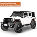 Hooke Road JK Fender Flare Delete Removal Kit for 2007-2018 Jeep Wrangler JK & JKU Unlimited 2 or 4 Doors, Front and Rear Wheel Liner Trim Gap Cover Steel - 4PCS