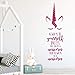Always Be A Unicorn Quote Wall Decal Design | Vinyl Decor For Boy's or Girl's Bedroom, Playroom or Bathroom | Teen Girl Room Decoration | White, Black, Gold, Other Colors | Small, Large Sizes