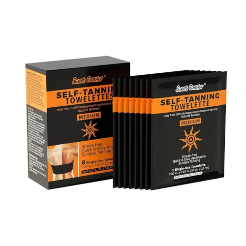 Claryon SunGlow Self-Tanning Towelettes – 8 Individually Wrapped Wipes – Streak-Free, Natural-Looking Tan in 2–4 Hours 8 Individually wrapped wipes per box Face & Body Sunless Tanning