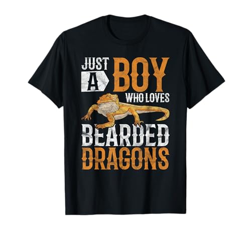 Bearded Dragon Just A Boy Who Loves Bearded Dragons T-Shirt