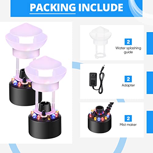 Yaomiao 2 Sets Halloween Party Mist Maker Ultrasonic Mist Maker Fogger