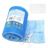UCINNOVATE 20'' x 90'' Air Vent Filter Roll (50+ Filters), MERV 8 Electrostatic Triple Kit Cut to Size for Home Floor Ceiling Grilles Fan HVAC Furnace With 66PCS Adhesive Hook Tape