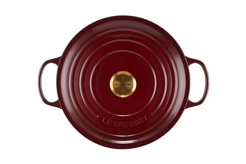 Image of Le Creuset Enameled Cast Iron Signature Round Dutch Oven, 7.25 qt., Garnet