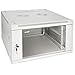 Produktbild HMF 66606-07 Serverschrank 19 Zoll, 6 HE, Netzwerkschrank, Wandschrank, 19", 60 x 60 x 37 cm, Voll Montiert, lichtgrau
