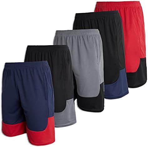 Mens Mesh Shorts Active Wear Athletic Short for Men Basketball Performance Gym Soccer Running Summer Fitness Quick Dry Casual Clothing Men's Pockets Workout Clothes Sport -Set 12,XXL
