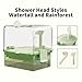 YOOSO WING Automatic Bird Baths for Cage – Indoor Parakeet Bath with Pump, Bird Shower with 2 Modes Running Water, Bird Cage Accessory for Pet Birds Conure Budgies Cockatiels Lovebird(Green)