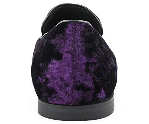 Amali Hauser2 - Men's Slippers - Mens Loafers - Designer Shoes for Men - Crushed Velvet, Luxurious, Mens Casual Shoes - Mens Slip On Shoes- Tuxedo Shoes4