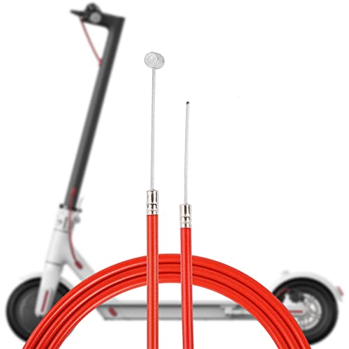 Wellstrong Brake Cable M365 Rear Brake Cable Replacement For Mi M365/Pro Electric Scooter Replacement Parts（Red）74.8 Inch #TOP2