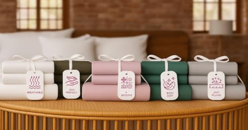 Image of Trance Home Linen 300 TC Bamboo Flat Single Size Bedsheet | Soft, Breathable & Eco-Friendly Bedsheet with 1 Pillow Cover - (54 x 90 inch, Aqua Green)