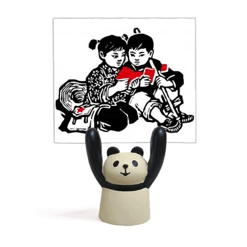 Porte-photo panda dessin animé avec sac à dos, décoration de bureau enfant