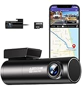AZDOME 4K 5Ghz WiFi GPS Dashcam Caméra de Voiture, Vision Nocturne, Enregistrement en Boucle, G c...