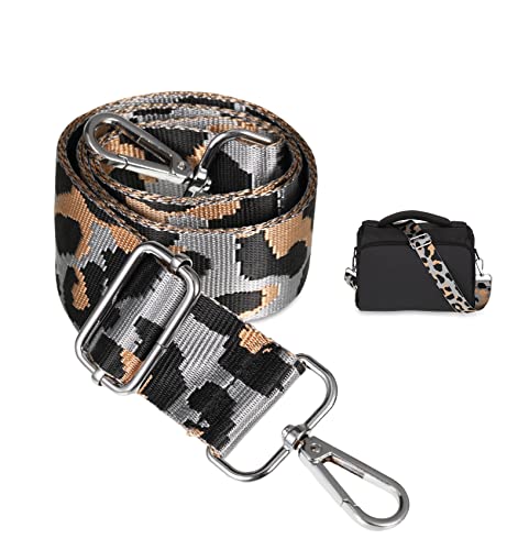 worahroe Bandouliere pour Sac Réglable 3.8cm de Sangle de Sac à Main imprimé léopard, 80-130cm Réglable Sangles pour À Main Crossbody Bag, Rechange Sangle Sacs à bandoulière-gris foncé worahroe Bandouliere pour Sac Réglable 3.8cm de Sangle de Sac à Main imprimé léopard, 80-130cm Réglable Sangles pour À Main Crossbody Bag, Rechange Sangle Sacs à bandoulière-gris foncé