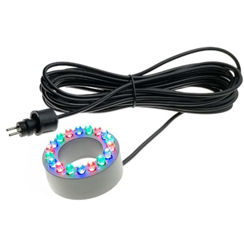 ALCXAZS Luces de estanque subacuáticas para decoración de jardín con fuente - Anillo luz LED para bombas sumergibles para estanque fuente, Luz multicolora