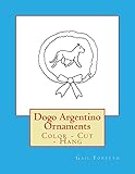 Dogo Argentino Ornaments: Color - Cut - Hang