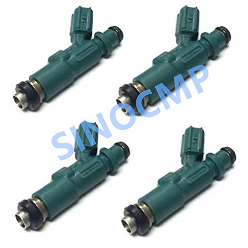 SINOCMP 23250-21020 2325021020 Fuel Injector 4 PCS Fuel Injector For TOYOTA Prius Vitz Yaris 4cyl 1.5 1NZ, 3 Month Warranty