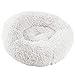 CAOQAO Sac De Couchage Chaud pour Chat, Chat d'hiver, Long Lit Doux pour Animaux De Compagnie en Peluche, Coussin pour Petit Chien Ou Chat pour Animal Domestique Coussin (S,Blanc)