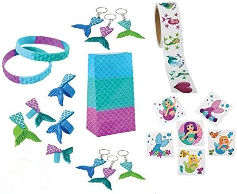 Alliemoe LLC Mermaids Magical Party Favor Bundle for 12
