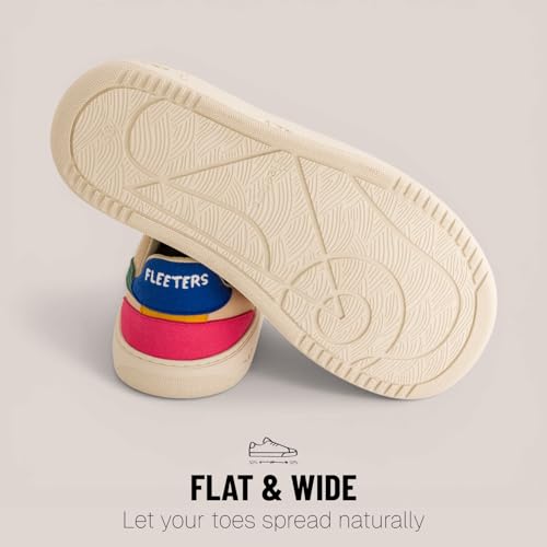 Image of Mango Barefoot Sneakers - 80's Retro Street Style - Unisex Minimalist Shoes - Zero-Drop Flexible Sole - Lightweight Design - Vegan Materials