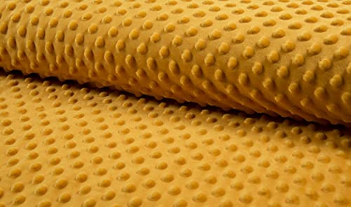 Tissu polaire doux safran anti-bouloche 10m pour remplacer vos vieux plaids rêches