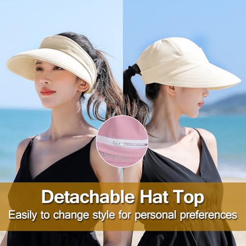 Sombrero visera Peicees con ala ancha para mujer miniatura 2