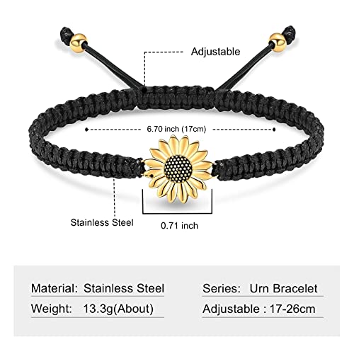 shajwo Sunflower Cremation Urn Bracelet for Ashes for Women by shajwo - Used condition - Image 2