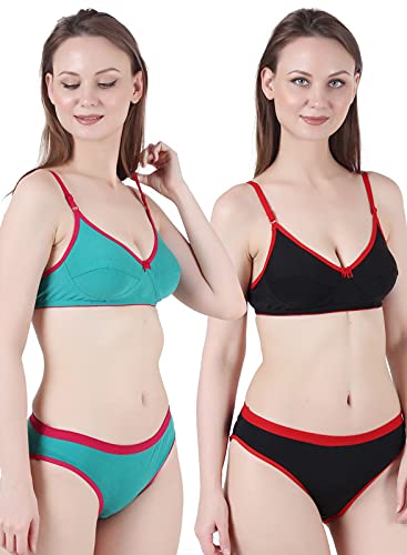 Image of Cotton Lingerie Set for Women | Bra Panty Set for Women | Fancy Undergarments for Women Bra Panty | Stylish Innerwear for Women Combo | Bikni Women's wear Honeymoon | Bra Panty Combo Pack .