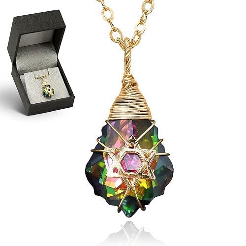 Star of David Necklace for Women and Men - 14K Gold Filled Jewish Star Necklace -Israel Necklace