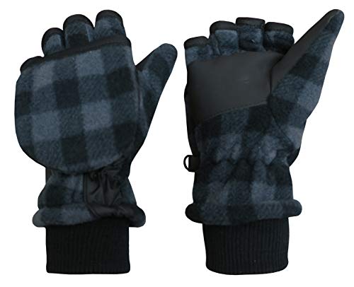 N'Ice Caps Kids Thinsulate Lined Winter Converter Fingerless Glove To Mitten
