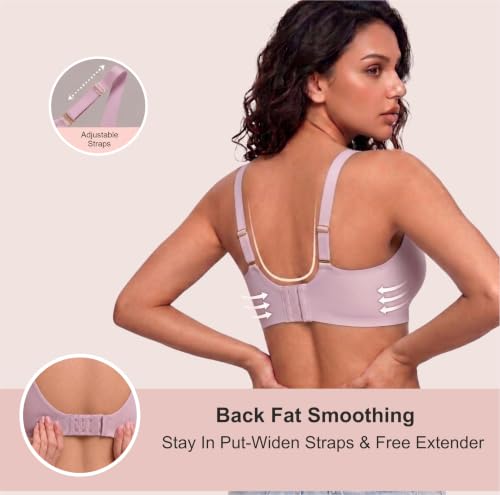 Image of Women's Pure Cotton Blend Lightly Padded Bra (Pack of 3) | Full Coverage Wirefree T-Shirt Bra | Soft Breathable Everyday Bra | Adjustable Straps | Comfortable Multicolor Bra