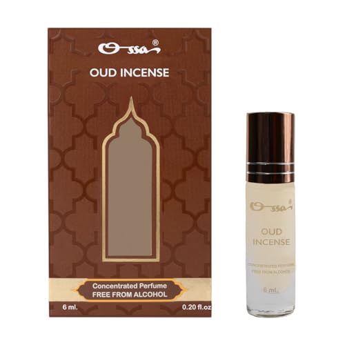 Image of Ossa Oud Incense Concentrated Perfume 6ml | Alcohol Free Roll On Attar For Men And Women | Premium Long Lasting Unisex Fragrance With Rich Woody & Amber Notes | Elegant Scent For All-Day Wear
