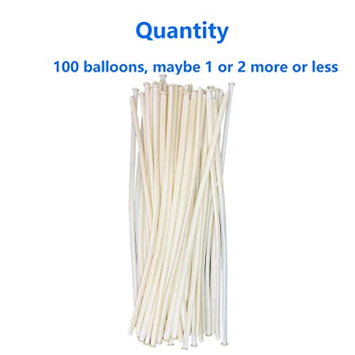 Image of 260 Balloons Clear, Long Skinny Balloon 260q Transparent, Twisting Balloons 100 Pcs, Globo Largo Blancos, Premium Magic Balloons, Modelling Thickening Clowns Balloons for Animals Making, Garland, Wedding, Baby Birthdays, Festival Decoration