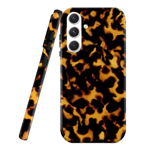 uCOLOR Case Compatible with Samsung Galaxy S25 Plus- Stylish Matt Hybrid Ultra Slim Soft TPU Rubber Silicone Protective Case (Tortoise Shell, S25 Plus)