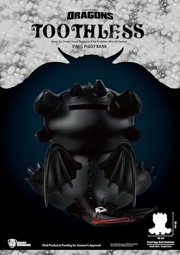 Tirelire en vinyle Toothless Beast Kingdom : Finition Premium