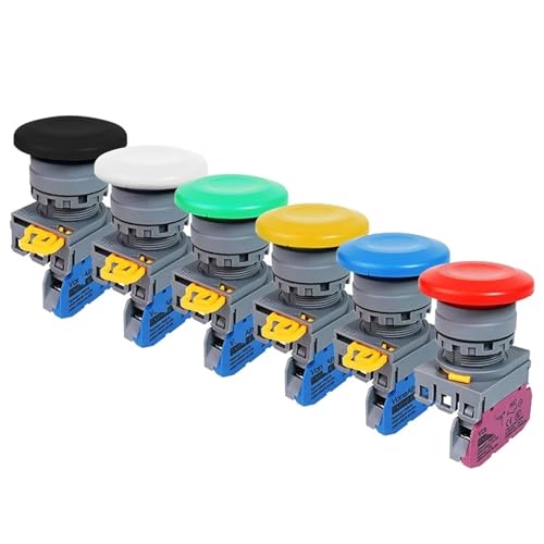 Interrupteur momentané 22mm FXBY6 bouton-poussoir autobloquant LATCHING-2NC