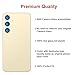 Perzework Rear Back Glass Replacement for Samsung Galaxy S24 6.2-inches with Reparing Toolkit (Amber Yellow)