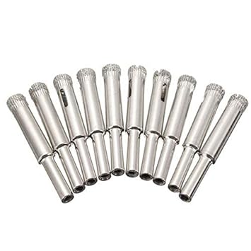 STORE99 8mm : 10pcs / set diamond drilling saw tool High speed steel durable woodworking tools core drill bit