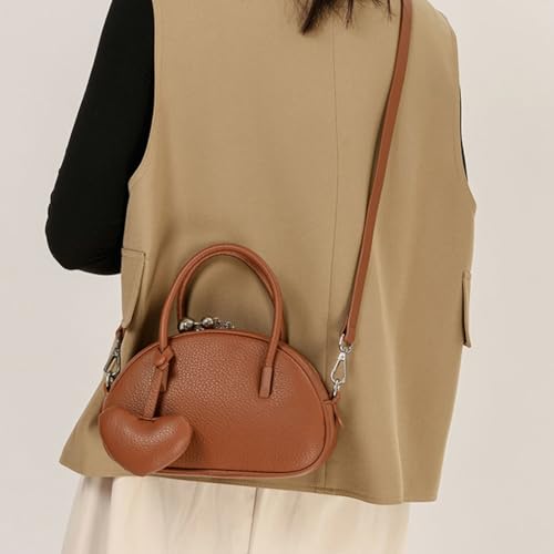 Vintage Small Crossbody Purse for Women Soft Vegan Leather Shoulder Tote Bag Cute Shell Handbags Clutch Satchels2