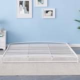 GAOMON 6 Inch Metal Platform King Size Bed Frame, Low Profile Bed Frame King with Sturdy Steel Slats Support, Mattress Foundation, No Box Spring Needed, Easy Assembly, White