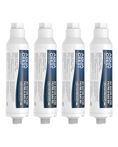 AQUA CREST RV Inline Water Filter (4-Pack)