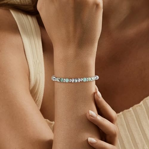 Image of JoycuFF ๐๐ถ๐ณ๐๐ ๐ณ๐ผ๐ฟ ๐ช๐ผ๐บ๐ฒ๐ป ๐ ๐ผ๐ผ๐ป๐๐๐ผ๐ป๐ฒ ๐๐ฟ๐ฎ๐ฐ๐ฒ๐น๐ฒ๐ Amazonite Colorful Imperial Jasper Stainless Steel Beads Bracelets, Graduation Christmas Valentines Mothers Day Birthday Gifts