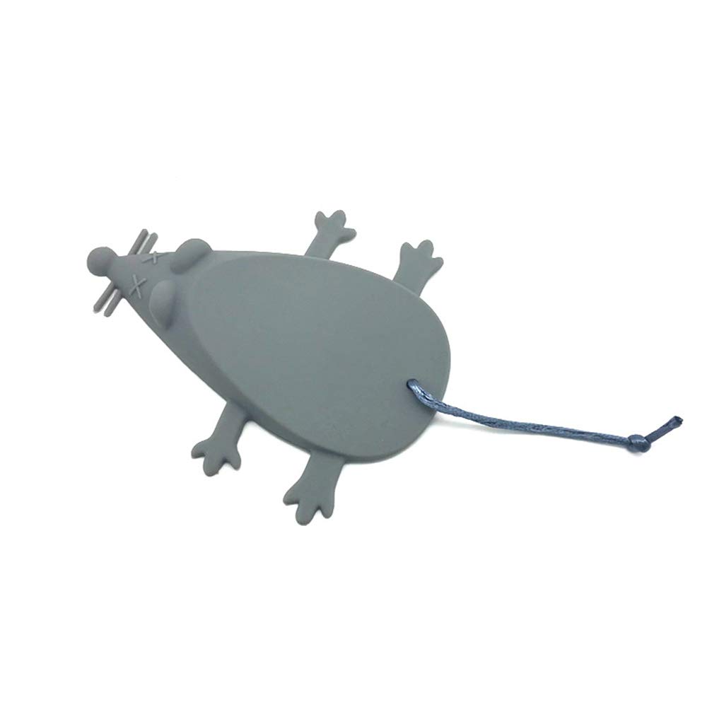 PULABO Silicone Safety Door Stopper Wedge Decorative Mouse Door Stops Grey Comfortable and Environmentally Exquisite Craftsmanship