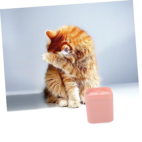 Fuente automática de agua para gatos y perros color rosa miniatura 6