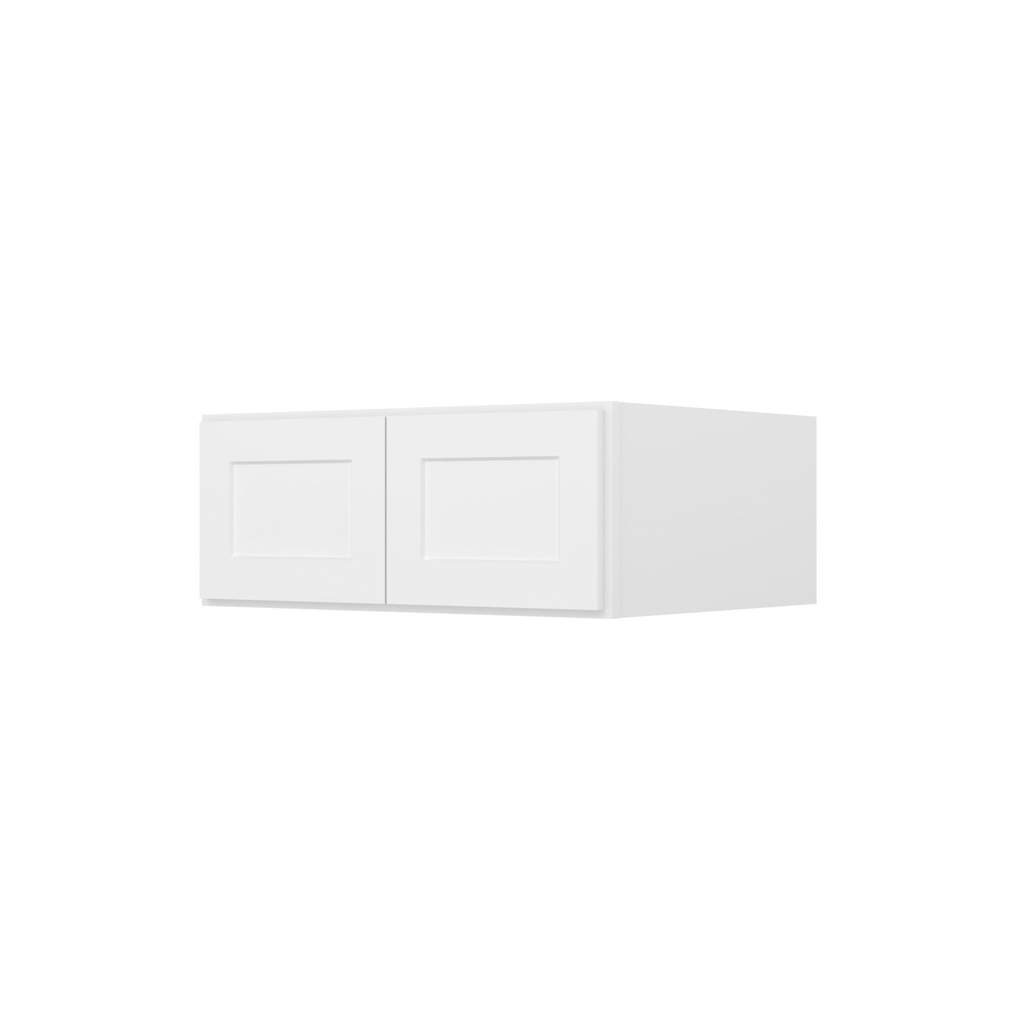Furinno Shaker Wall Refrigerator Top Kitchen Cabinet, 2-Doors, White