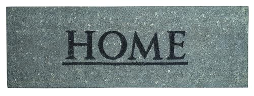 Jute & Co. Zerbino asciugapasso in cocco Home Colore Grigio, con Fondo in Gomma, 26X75