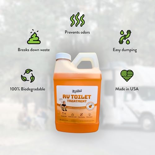 Image of Liquified RV Toilet Treatment - Black Holding Tank Digester - Orange Scent - Matts RV Reviews (Orange, 64oz)