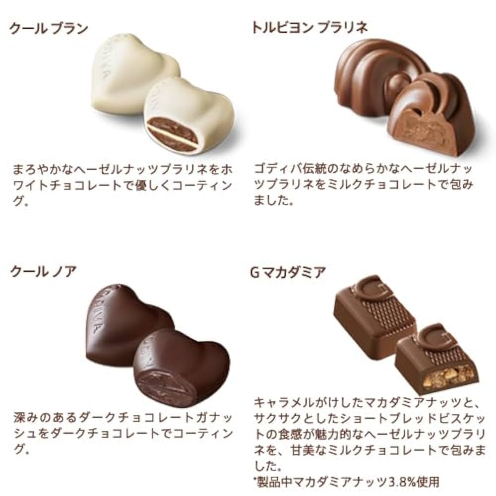 ゴディバ　チョコレート　クロニクルシックアソートメント 20粒入 高評価】ゴディバ チョコレート クロニクル シック アソート