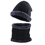 【Outdoor Windproof Protection】Este cálido y elástico conjunto de bufanda de sombrero de 2 piezas puede cubrir la cabeza, las orejas, la cara y el cuello con súper calor y a prueba de viento. Disfruta de tus buenos momentos mientras haces senderismo, acampada, esquí, ciclismo, running, patinaje, raquetas de nieve y otros deportes.