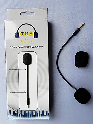 3.5mm Replacement Game Mic TNE Microphone Boom for Turtle Beach Ear Force XO One XO Three XO Four Stealth 400 420x 450 500p 520 Recon 50x 50p 50 60p 150 Camo Xbox One PS4 Mac Computer Gaming Headsets